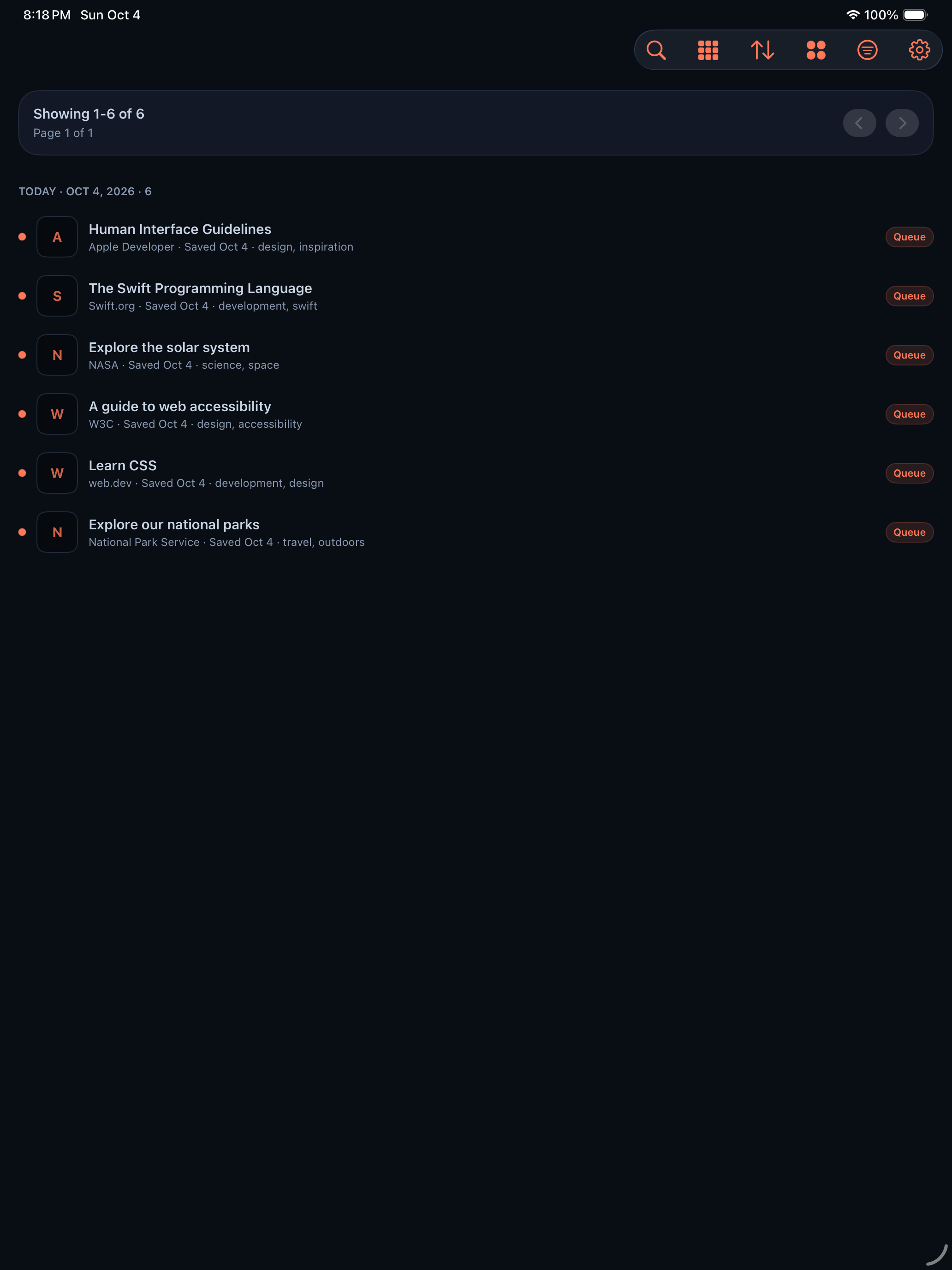 bookmarks: bookmarks ipad feature reading queue
