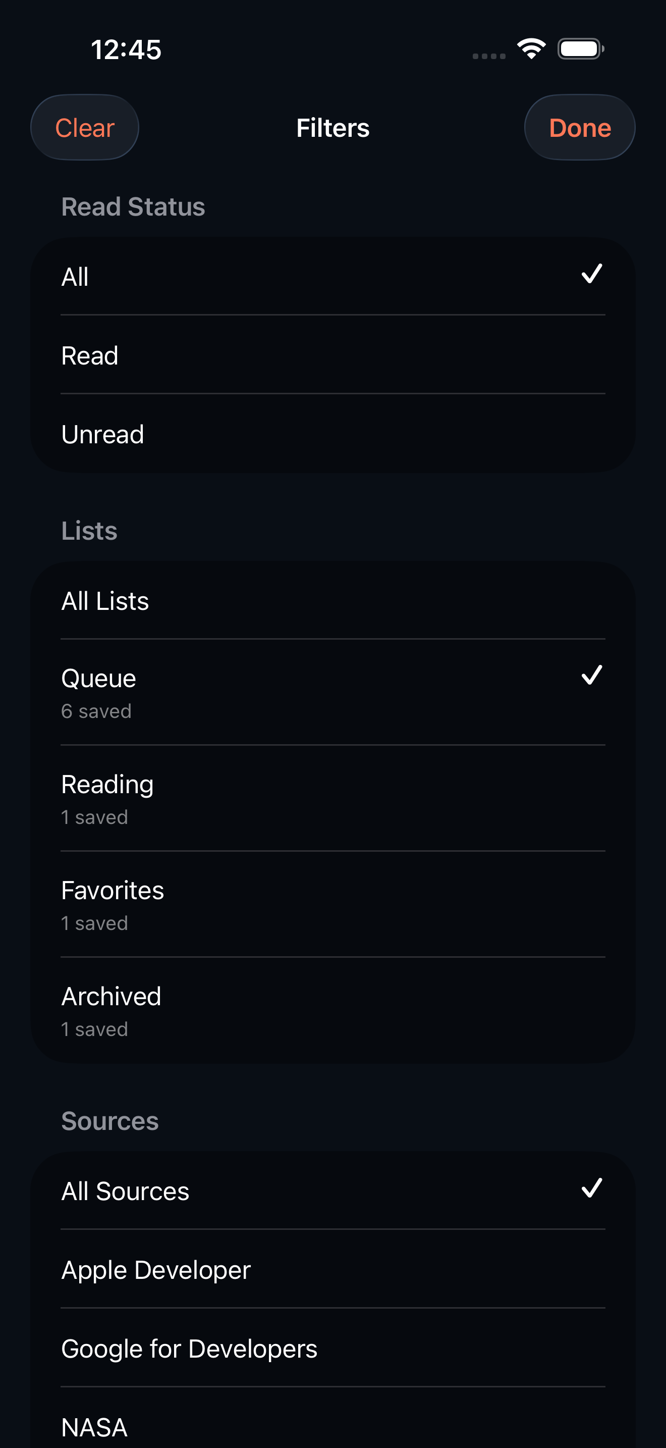 bookmarks: bookmarks iphone feature library filters