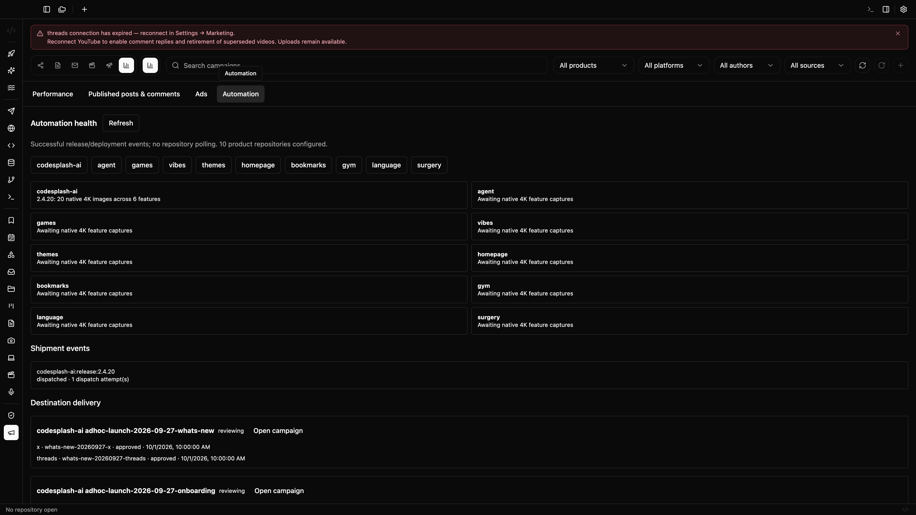 codesplash-ai: marketing automation
