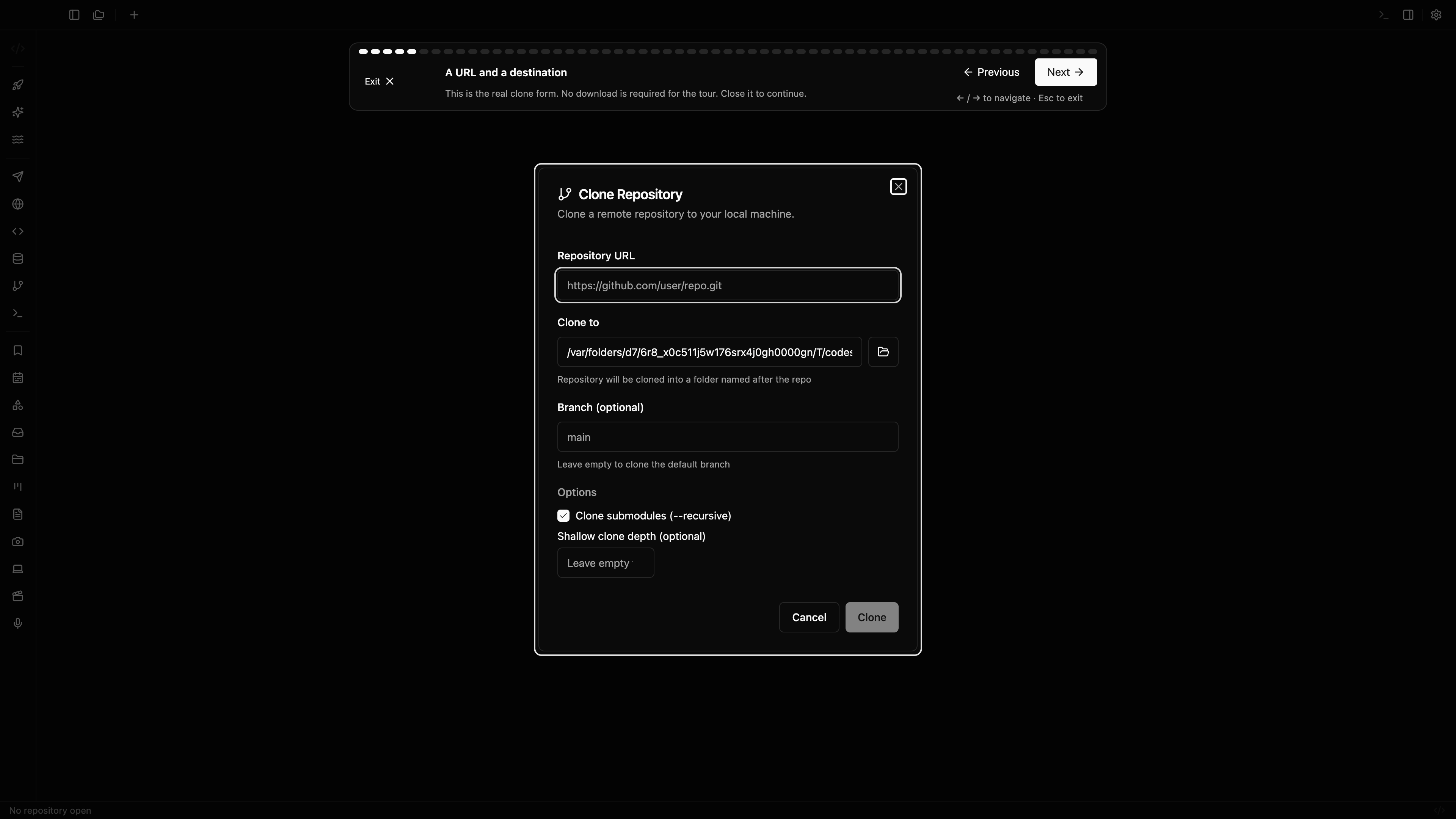 A URL and a destination — Welcome to CodeSplash AI