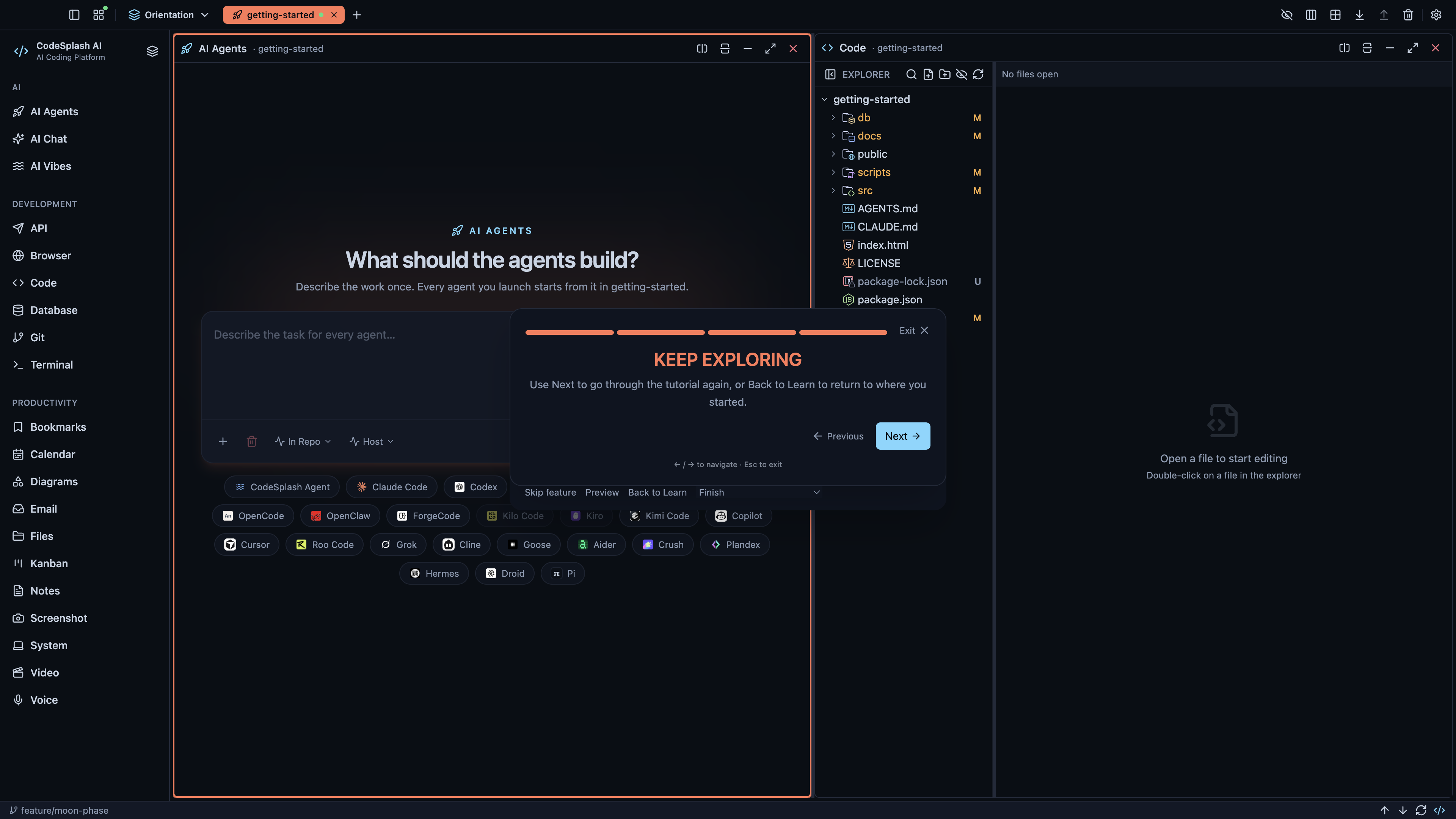 Keep exploring — What’s new in CodeSplash AI