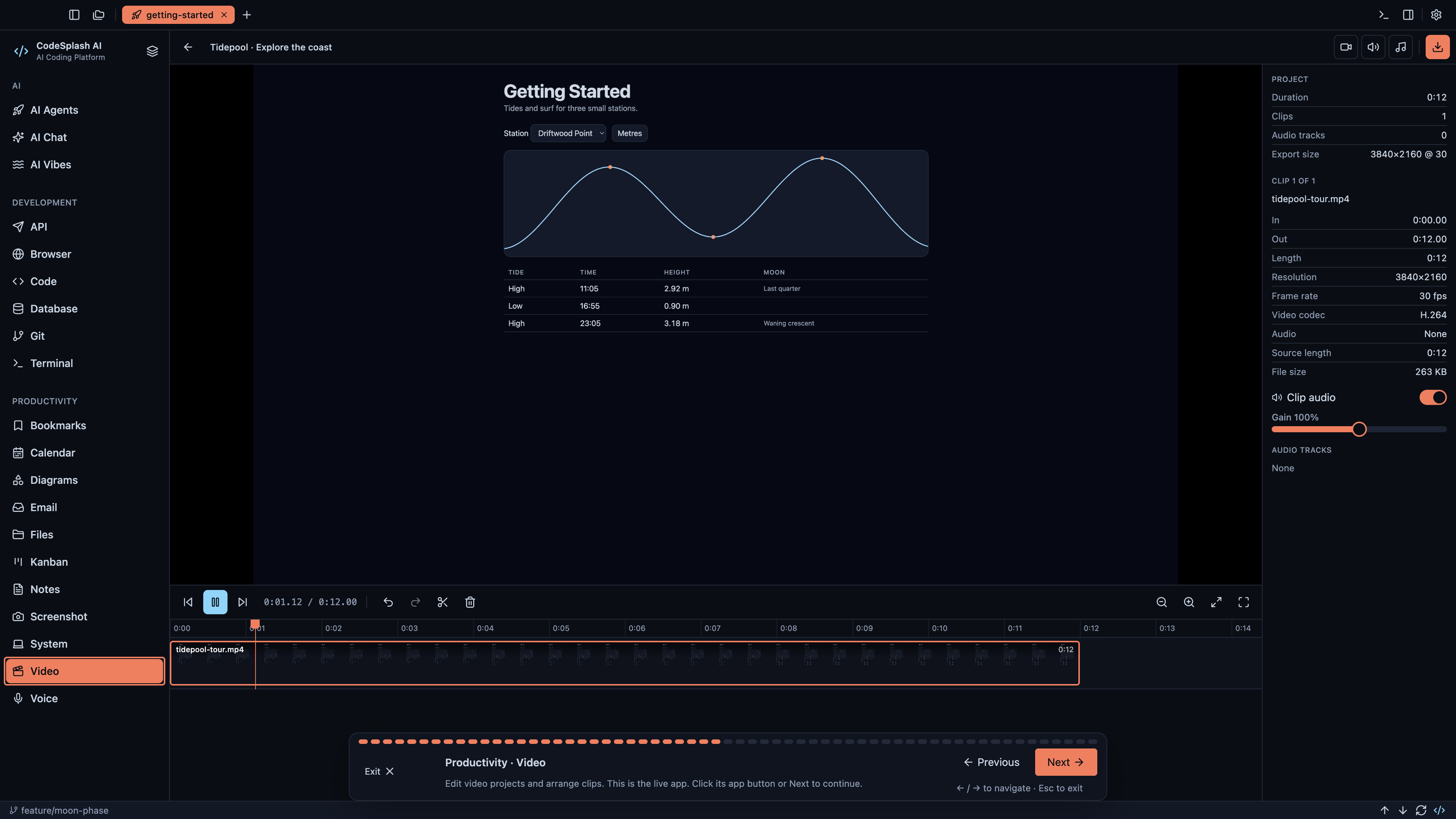 Productivity · Video — Welcome to CodeSplash AI