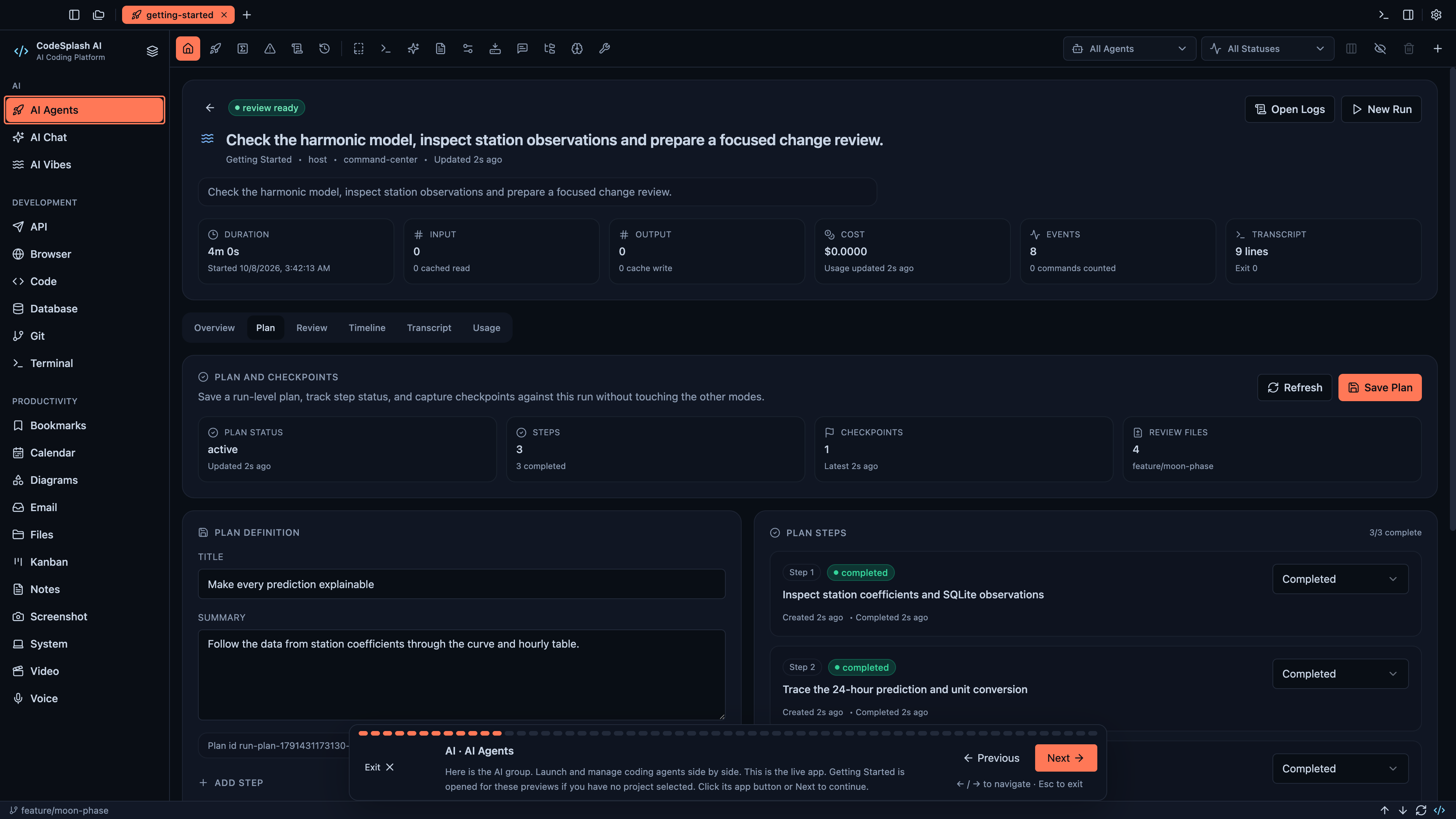 AI · AI Agents — Welcome to CodeSplash AI