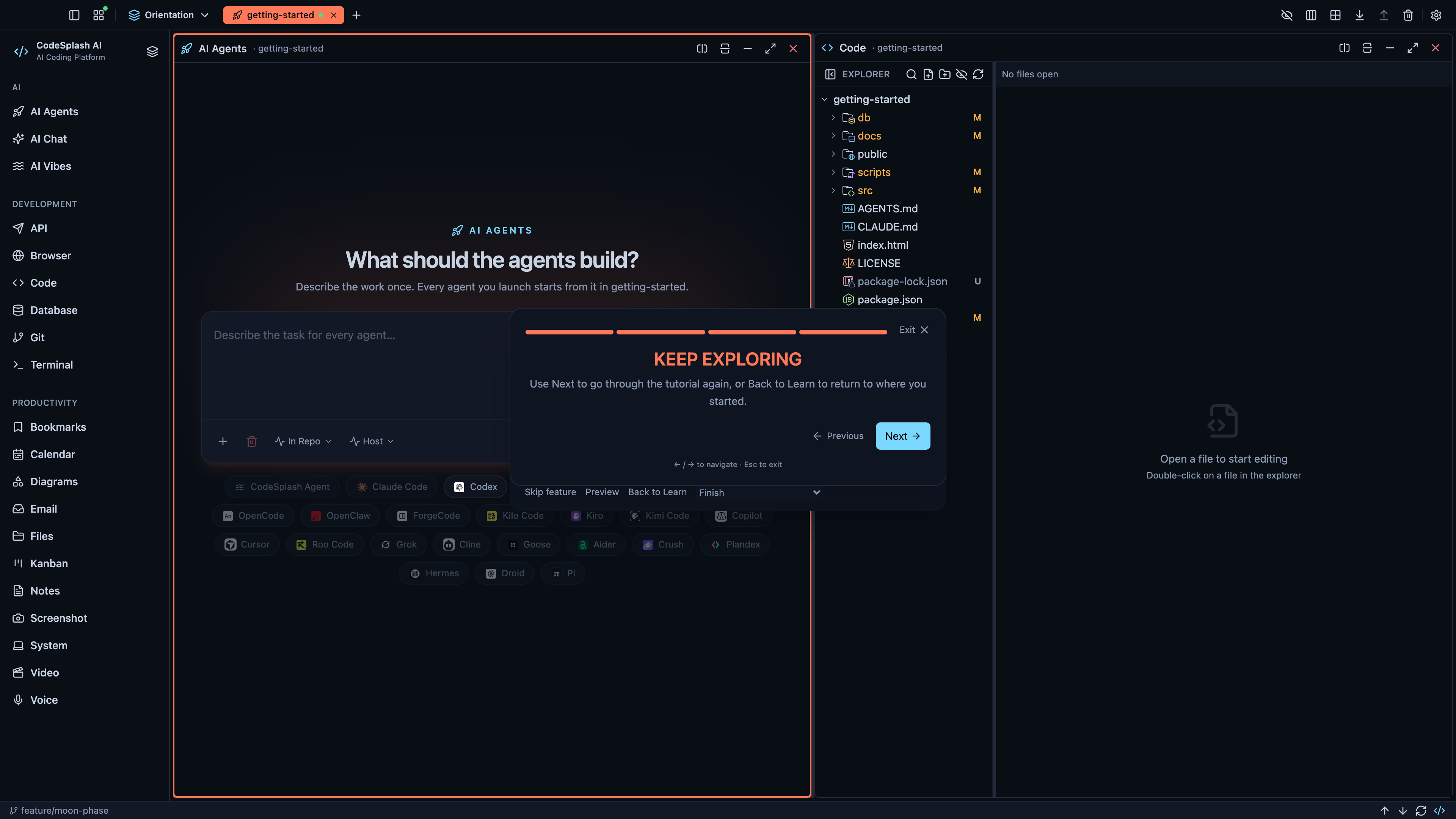 Keep exploring — What’s new in CodeSplash AI