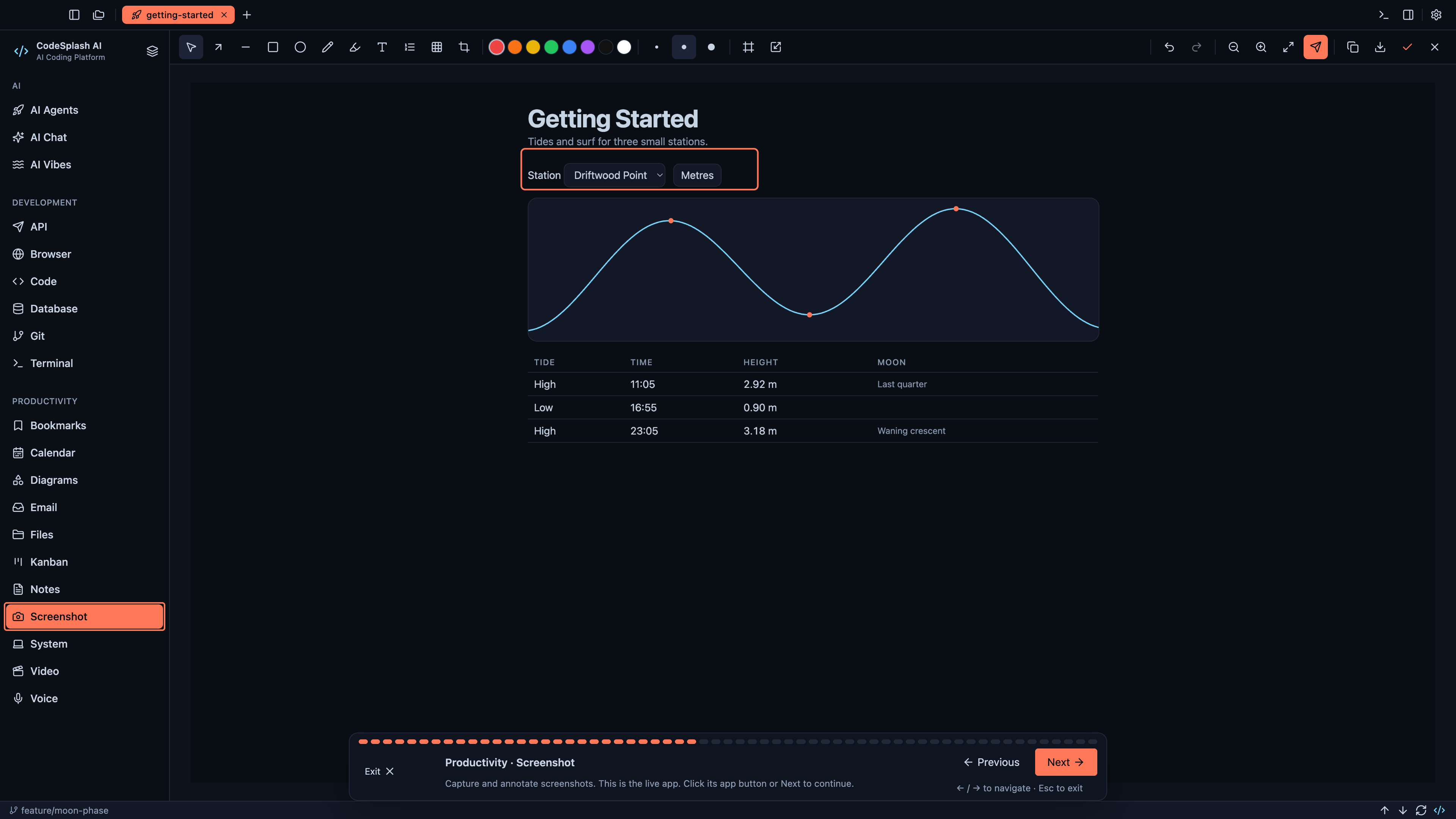Productivity · Screenshot — Welcome to CodeSplash AI