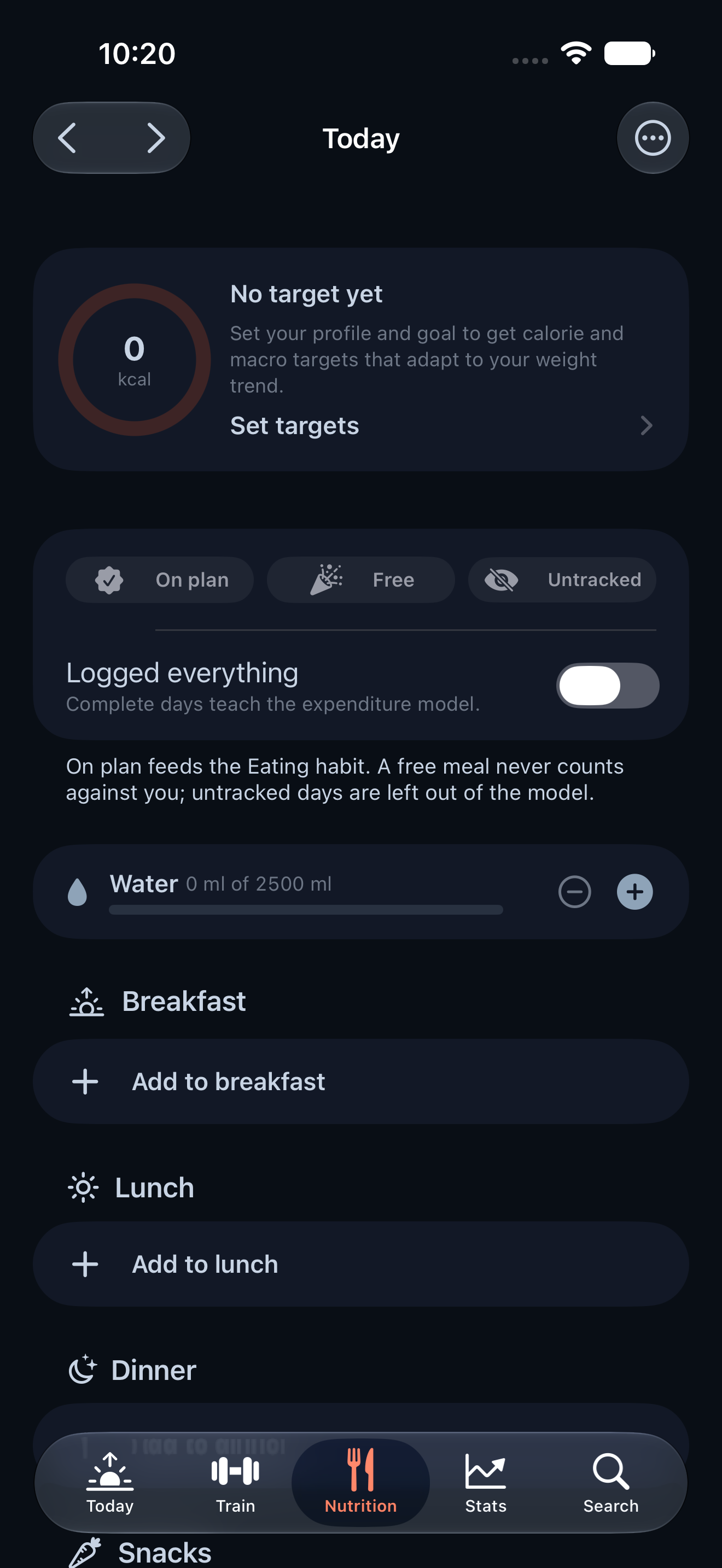 gym: gym iphone feature nutrition