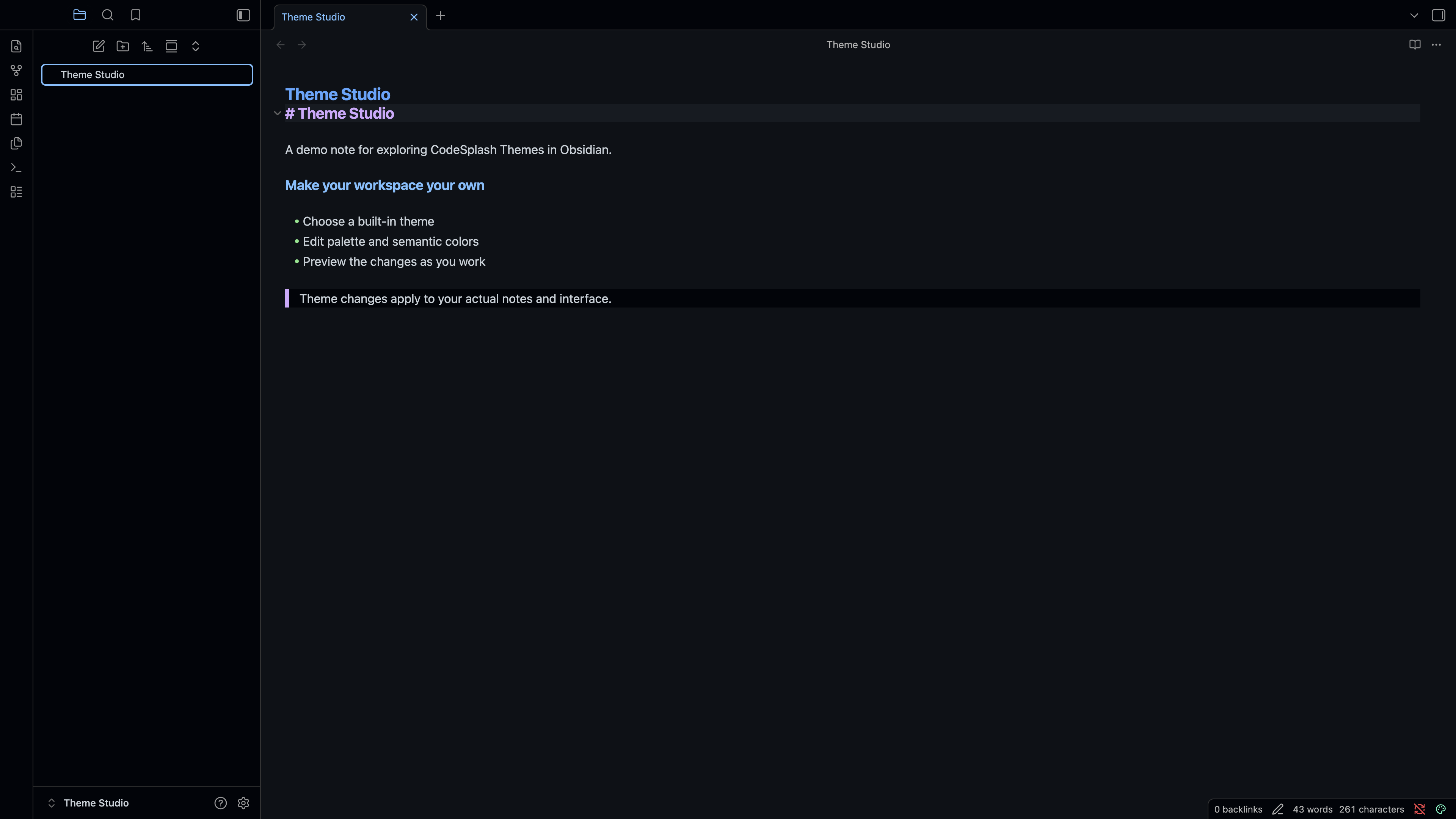 themes: themes live preview