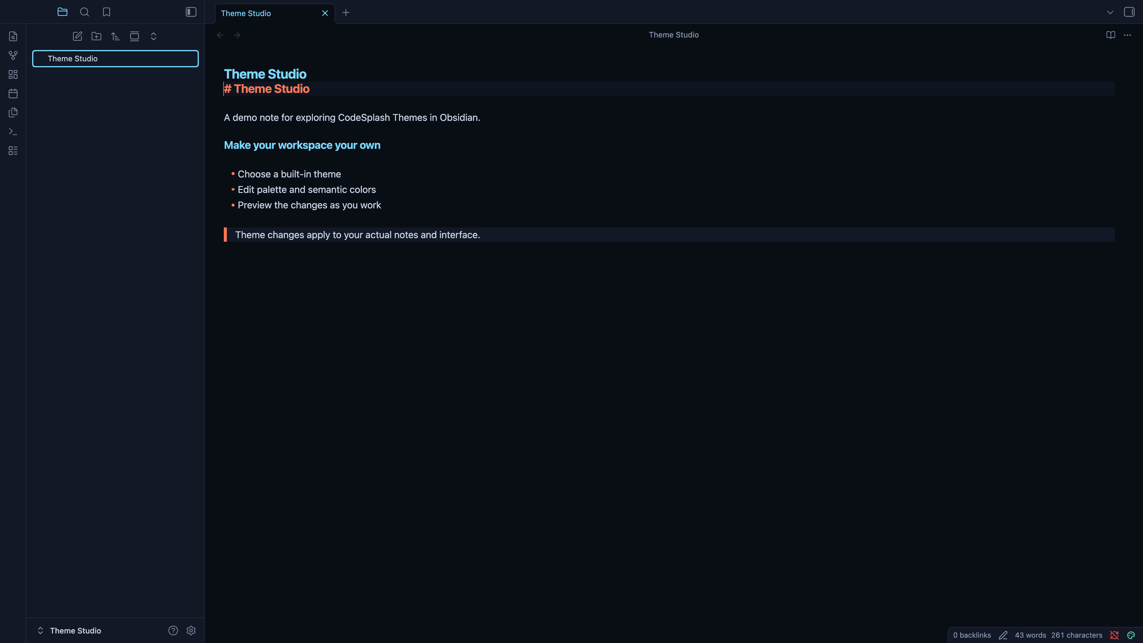 themes: themes live preview